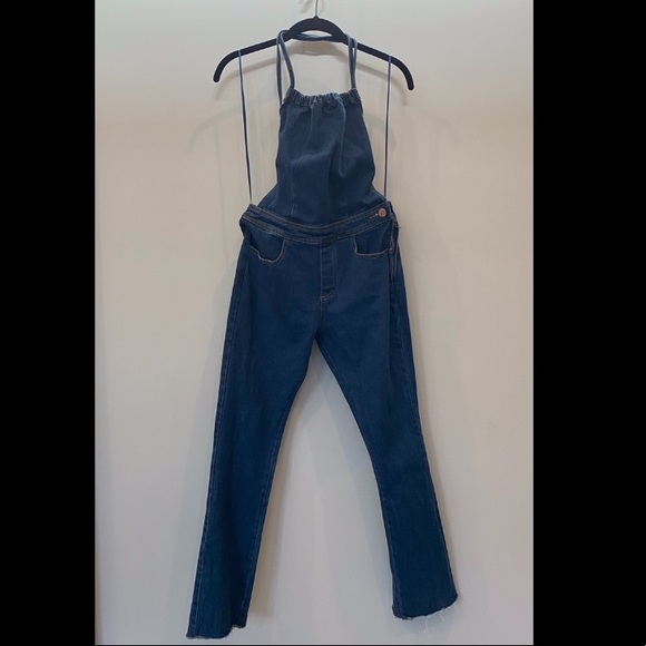 NWOT Forever21 Denim Cami Overalls / Jumpsuit - Picture 3 of 9